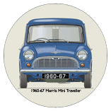 Morris Mini Traveller (Wood) 1960-67 Coaster 4